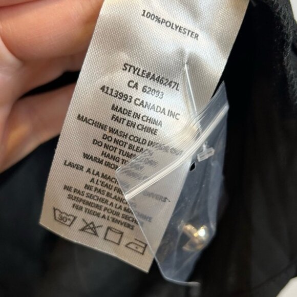 Laura #101300 Button Detail Long Sleeve Blouse Black - Picture 10 of 12